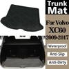 Car Trunk Mats For Volvo XC60 2009 2010-2017 Waterproof Anti-Slip Anti-Dirty Trunk Mat High Temperature Resistant Storage Carpet