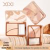 XiXi Dual-Tone Color-Correcting Highlighter Palette: Matte Powder for 3D Brightening, Nose and Face Contouring