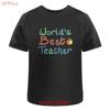 Worlds Best Teacher Cotton T Shirt Ta047439 Vintage Washed Unisex Graphic Casual Fashion Stretched Designer Clothes Homme