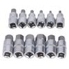 12PCS Drive Socket Set Steel High Hardness Wear Resistant 1 2in Drive Master Impact Socket Set for Auto Repair