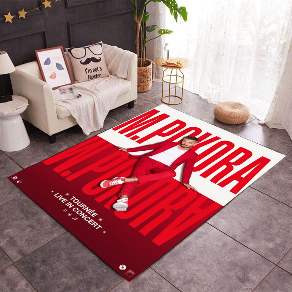 M Pokora Music Carpet Design For Entryway Dormitory Outdoor Dining Room Antislip Carpet Decorate Offices Luxury Gift For Birthday Christmas Wedding