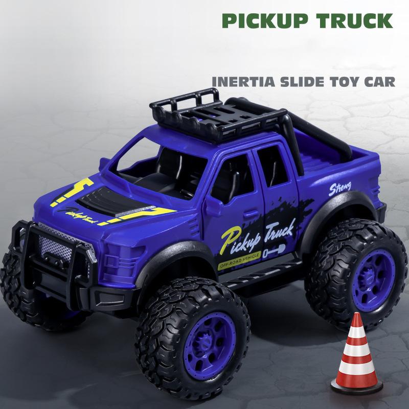 Children's Simulation Cool Buggy Toy Model Creative Realistic Inertia Buggy Pickup Truck Car Toys Pull Back Car Boy Toy Gifts