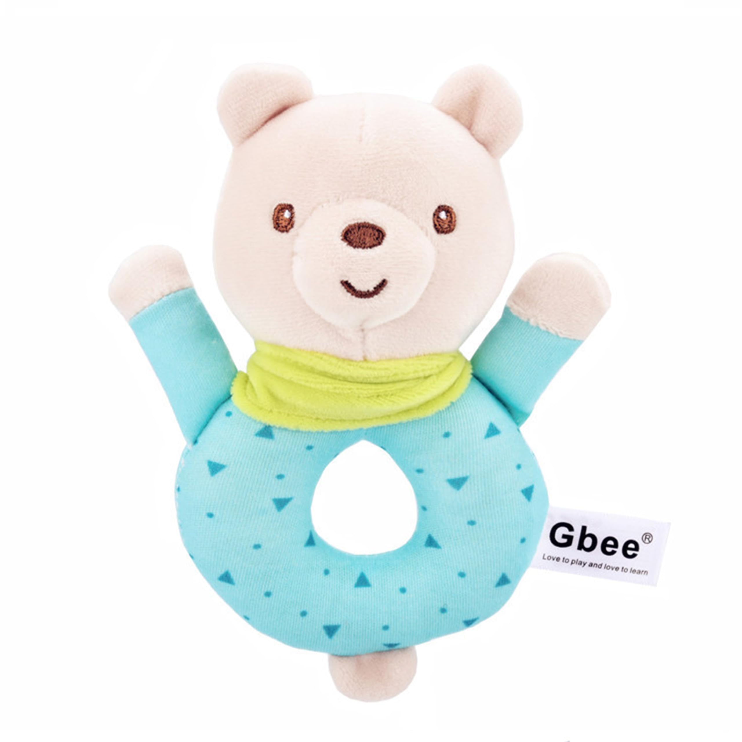 

Shinse Plush Baby Rattle Toy with Ring-Ring Stick, Cute Fabric Toy, Cotton, Ages 3 Months and Up, Popular Baby Gift, Educational Toy, For Newborns,
