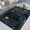 Moderner Geometrischer Teppich Wohnzimmer Zuhause Luxus Nordisches Dekor Zuhause Nachttisch Maschinenwaschbare Matte rutschfest Schlafzimmerteppich Spielzimmer