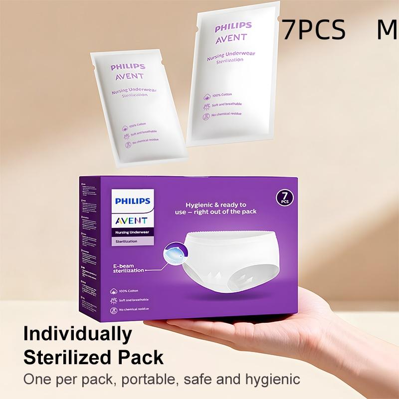 

Philips Avent Трусы Высококачественный, высокой плотности 100% хлопок, в индивидуальной упаковке Дорожные трусы для женщин (7 шт./коробка) M