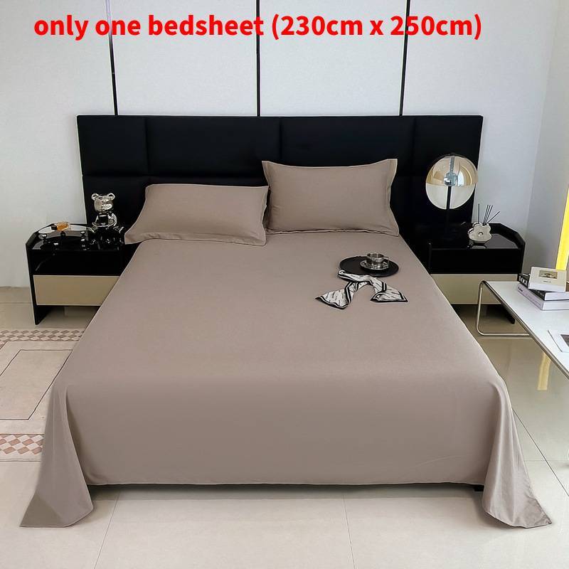 Modern Minimalist Cotton Bed Sheet With Soft Washable Fabric For Single Dorm Bed
