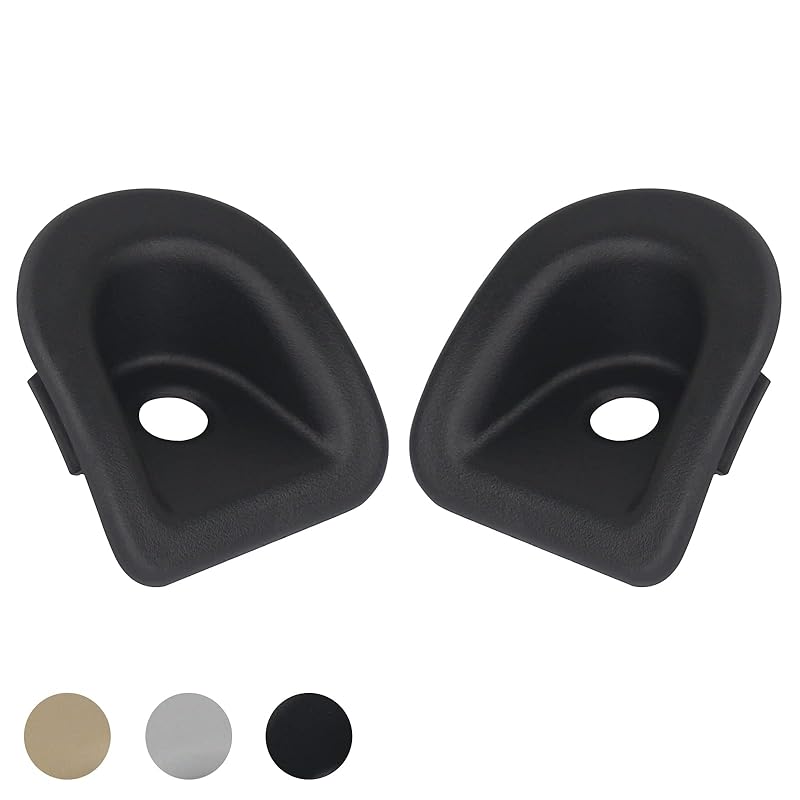 TQPONLY Door Panel Trim Lock Grommet,Compatible With 2005-2014 Ford Mustang Left Driver And Right Passenger Side (Black) Lock Knob Bezel