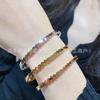 Luxury Honeycomb Polished Bangle: CNC High Version Fashion for Women