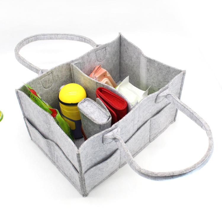 Felt Diaper Bag and Daily Essentials Storage Bag
