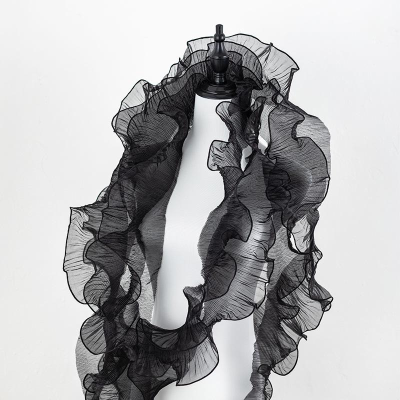 12cm Wide Mermaid Mesh Lace Trim for DIY Clothing: Necklines, Sleeves, Skirts, and Decorations.