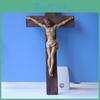 Para Crucifixo de Mesa Estatueta Resina Capela Doméstica Ornamento