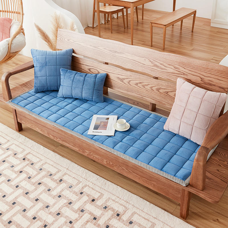 Polštáře na pohovku Four Seasons univerzální protiskluzová zimní část Plyšové polštáře do obývacího pokoje Mahagonové podušky na pohovku