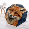 1 PC Automatic Folding Umbrella -animal AzulejoPattern,Portable & Foldable Design with 8 Ribs,Christmas Birthday Gifts