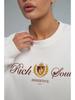 Retro Trendy European & American Style Thickened Round Neck Sweatshirt for Autumn/Winter