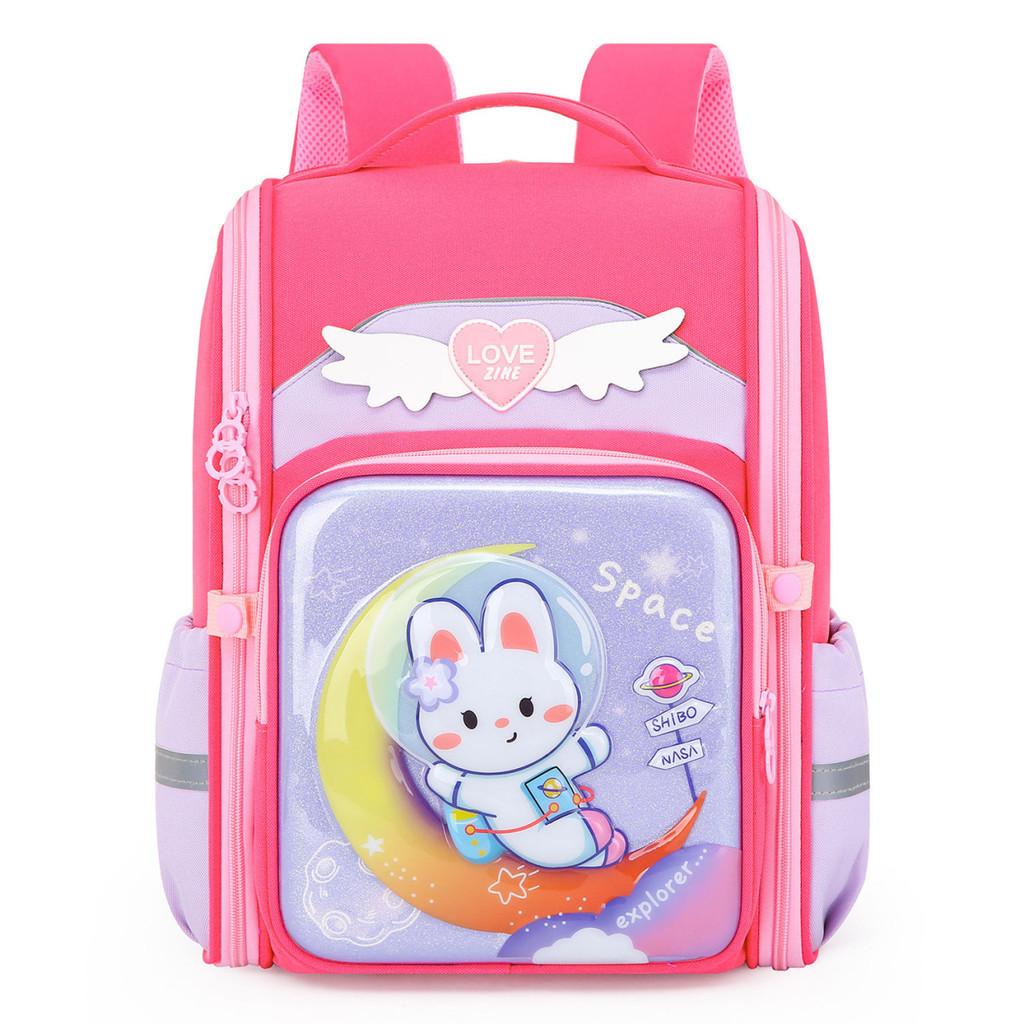 Fashionable Kids School Bag With Printing Elements High Capacity Storage Nylon Material Shoulder Bag