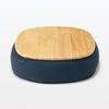 MUJI Knee-Suitable Table Cushion, Navy, Width 47 X Depth 31.5 X Height 10cm, Product Code: 83435783