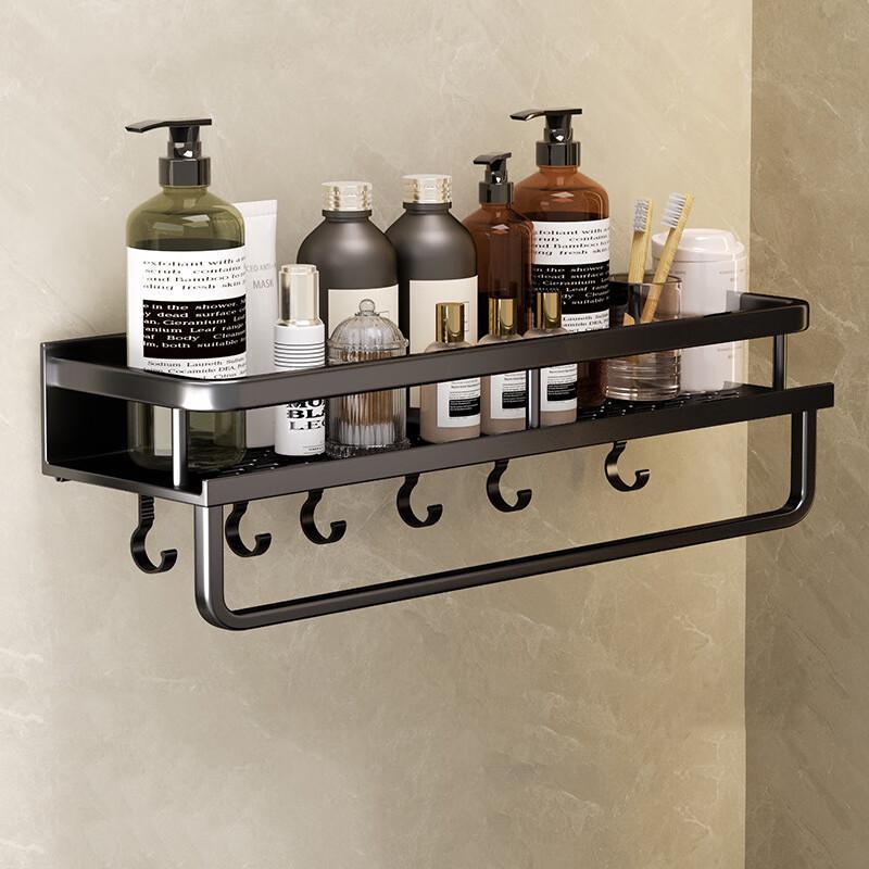 

Danle No-Drill Bathroom Towel Rack Storage Shelf