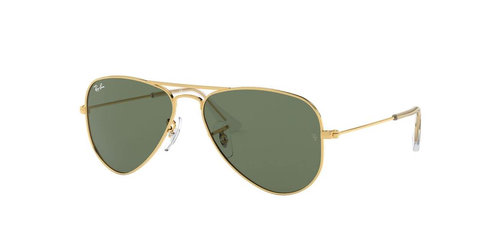 AVIATOR JUNIOR Size 50 Kids Ray-Ban 223/71 Sunglasses, (FREE Size), Model, 0RJ9506S, Gold.