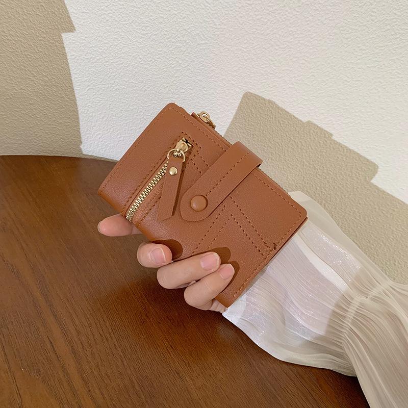 Women's wallet ins women's small wallet women's high-end short wallet multi-functional change bag