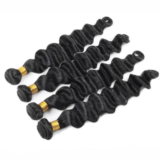 Kroppshår Løst Dyp 8 tommer - 28 tommer Kvinner Langt Krøllete Bølgehår for Daglig Liv