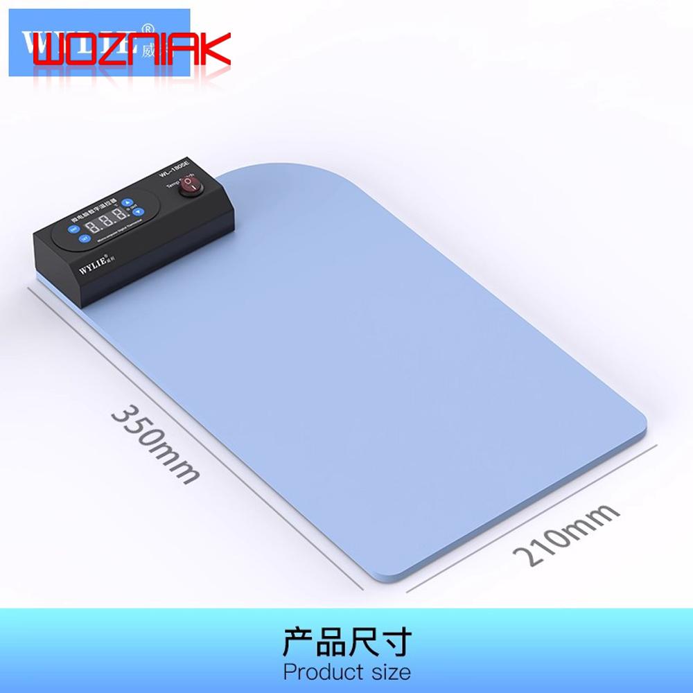 WYLIE WL-1805E LCD Dismantling Treasure Electric Heating Mat Screen Separator Removal Machine For Mobile Phones Pad Repair Tool