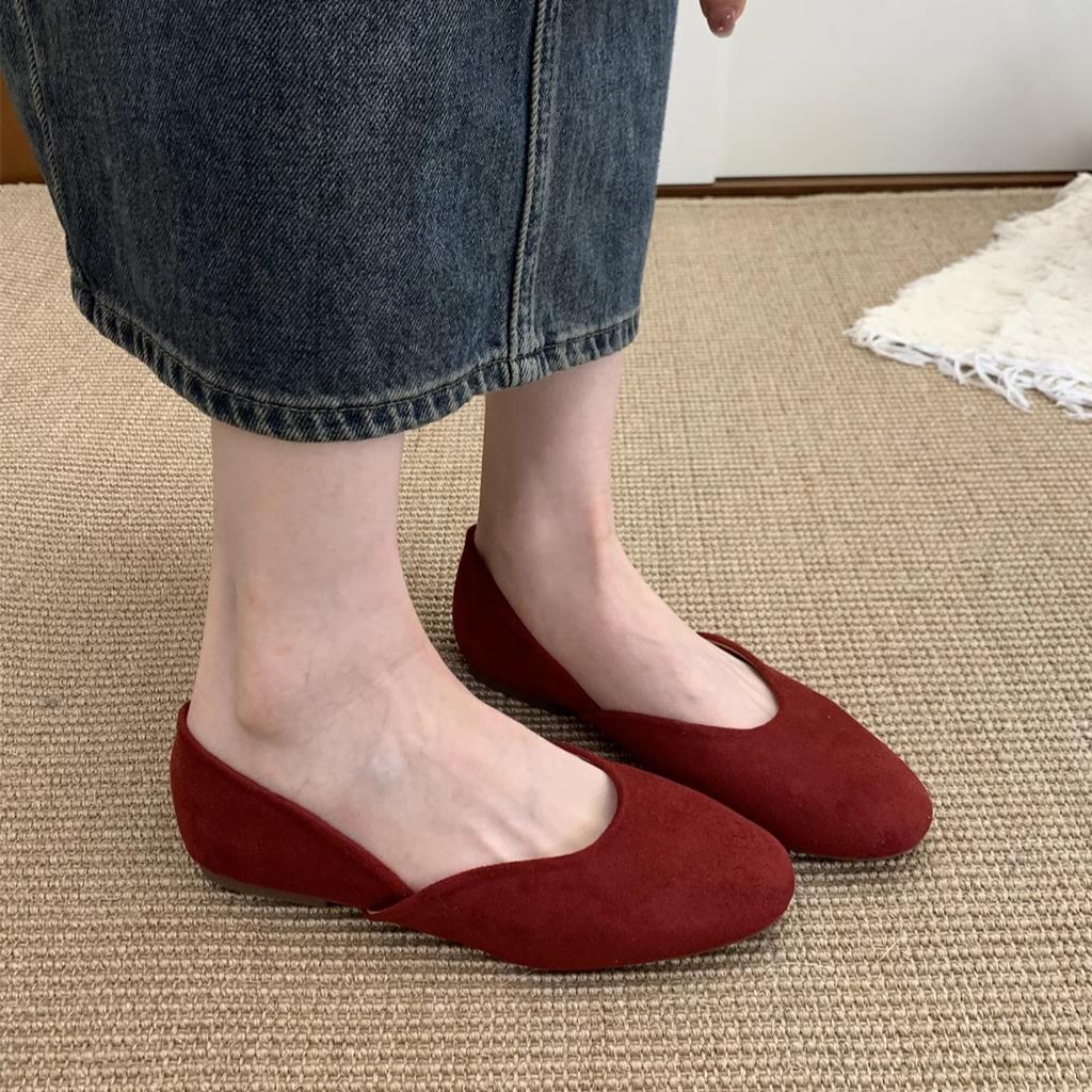 Platta mockasneakers dam nya mormorsskor enpedals pendlarskor mjukt sulade temperament damskor