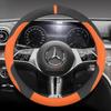 Suede Leather Car Steering Wheel Cover for Mercedes Benz S GLE GLE GLC E GLA 250e 300e 500e 600e 350e 450e 400e eSprinter AMG Mo00