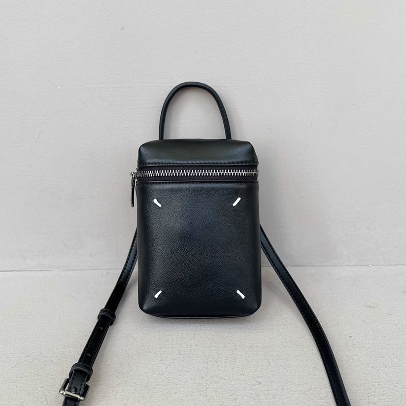 

Сумка-саквояж из овчины, чехол для сигарет, маленькая квадратная сумка из натуральной кожи, свободная сумка-коробка, сумка для мобильного телефона, на плечо, кроссбоди, маленькая сумка для женщин Black Goatskin