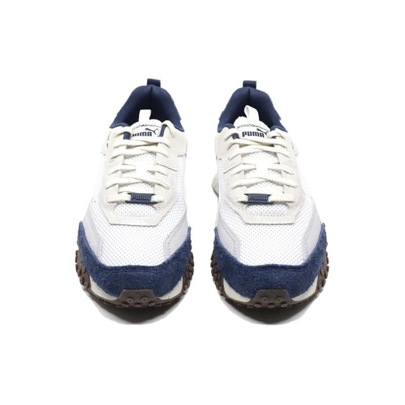 Puma Blacktop Rider Preppy - Námořnická Stříbrná Mlha Unisex Tenisky Modrá Bílá 395875-02