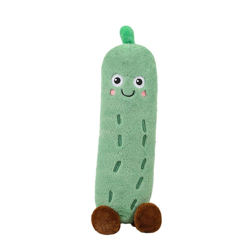 Plush Cucumber Pillow Bed Side Sleep Leg Clamp Cushion For Women