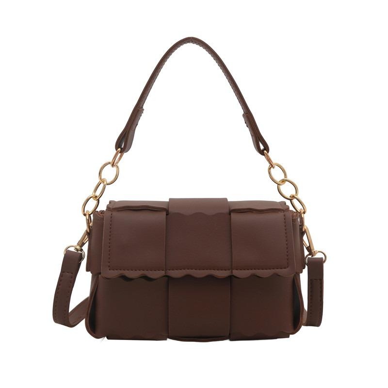 Popular Niche Design Woven Bags, New Women's Bags, Summer Versatile Messenger Bags, Small Square Bags