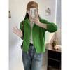 Zipper Turtleneck Knitted Cardigan Sweater Women's Winter Design Sense Loose Lazy Style Casual Top Tide