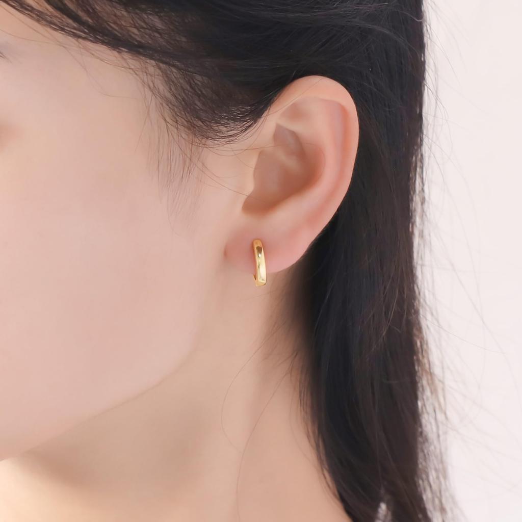 ESTELLE [Official] Women's Silver Yellow Gold Plated Earrings 0776-0059-0000-0000