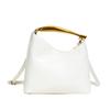 Trendy Crocodile Pattern Embossed Texture, Niche Fashion Personality, Gold Dolphin Handle Handbag