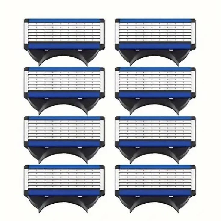Universal 6-Layer Blade Head for 5-Layer Gillette Men's Manual Razors