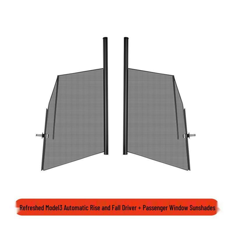 Liftable Sunshade Umbrella for Tesla Model Y/3 Refresh Side Windows - Interior Accessory