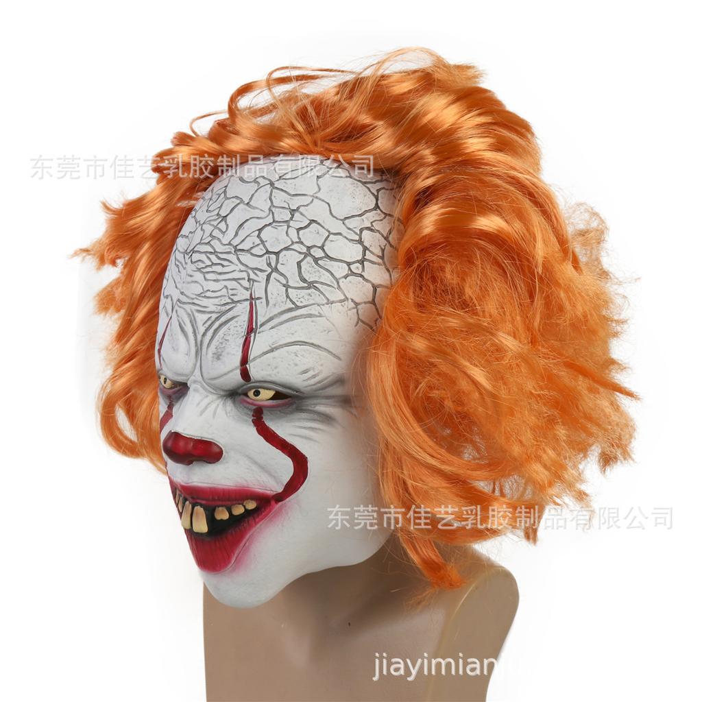 Halloween Horror Clown pennywise Nieuwe Europese en Amerikaanse stijl latex masker met een ziel-opwekkend clownontwerp