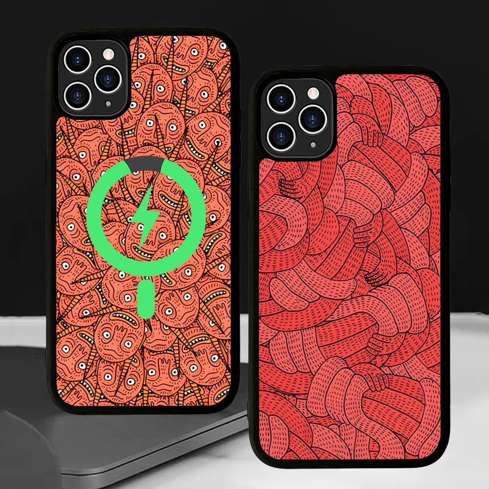 Polly Nor Print Magnetic Phone Case For IPhone 17 Pro Max 16 15 14 Plus 13 12 11 Pro Max For Magsafe Cover