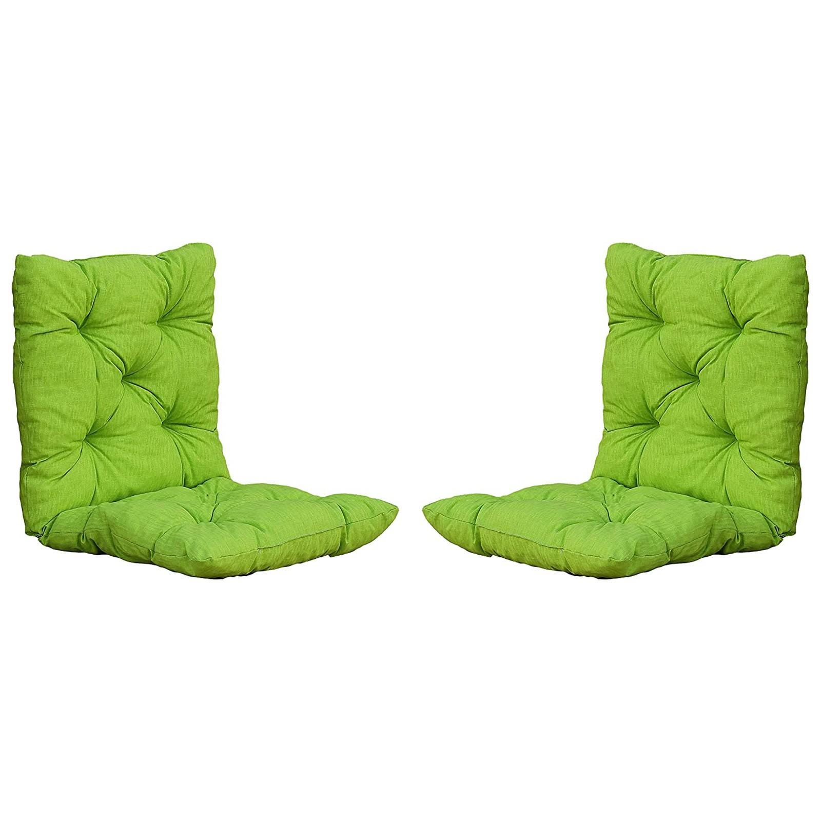 

Садовое кресло-качалка с подушкой, однотонная, мягкая, утолщенная, подушка для сиденья, подушка для стула с высокой спинкой, БЕЗ СТУЛА зелёный