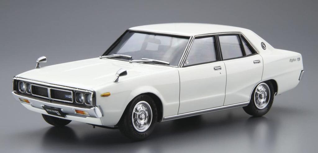 Aoshima Bunka Kyozaisha The Model Car Series Nissan GC110 Skyline 2000GT 1972 Plastic Model 1/24 No.47