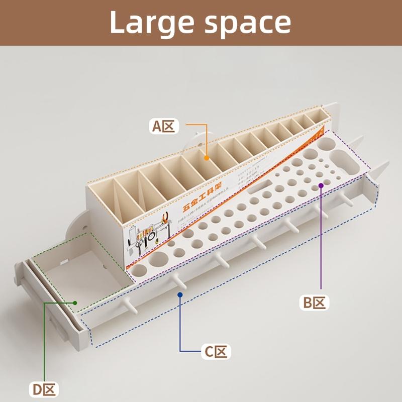 Screwdriver Organizer Wall Mounted Screwdriver Holder Screwdriver Rack Space Saving Wall Screwdriver Stand Hanger