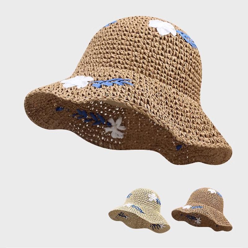 Sweet Bucket Hat Vintage Sun Protection Cap Summer Sun Hat Soft Foldable Fisherman Cap For Women Girls Outdoor Sunshade Hat