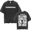 Band Rawayana Quin Trae Las Cornetas  Washed Vintage T Shirts Men Women Fashion Hip Hop Tshirts Cotton Oversized Tshirt