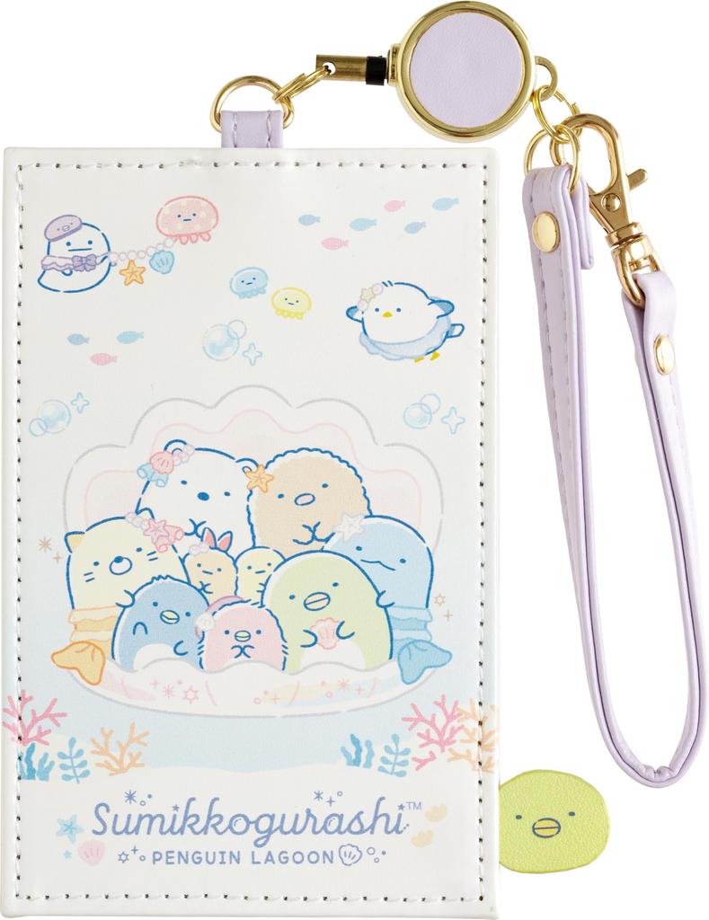 PB72301 Sumikkogurashi Penguin Lagoon Pass Case with Reel