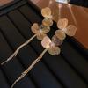 GemChic Women's Earrings Trendy Ear Stud Needle Flower Tassel Earrings Small Exquisite Cool Birthday Christmas Jewelry Gift