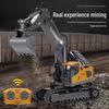 Rechargeable Alloy Remote Control Excavator Toy for Kids - Engineering Vehicle Digger