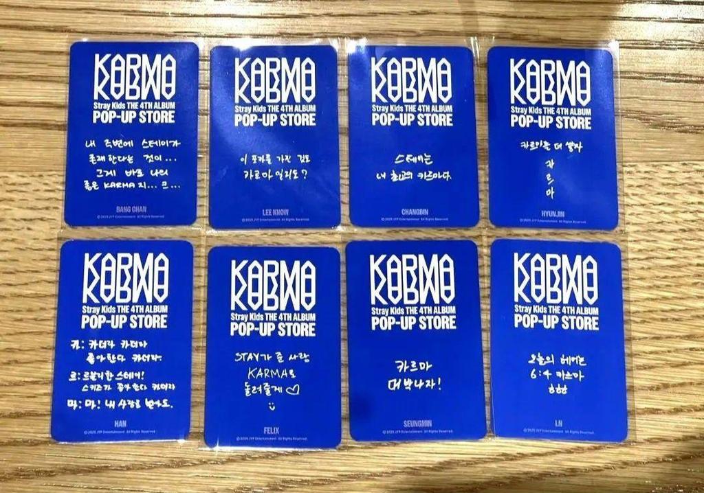 [USED] straykids KARMA SKIZ Korea POPUP Purchase Bonus Part 2