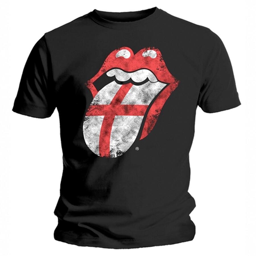 The Rolling Stones- England Tongue - 2X  Black T-shirt Unisex T-Shirt L