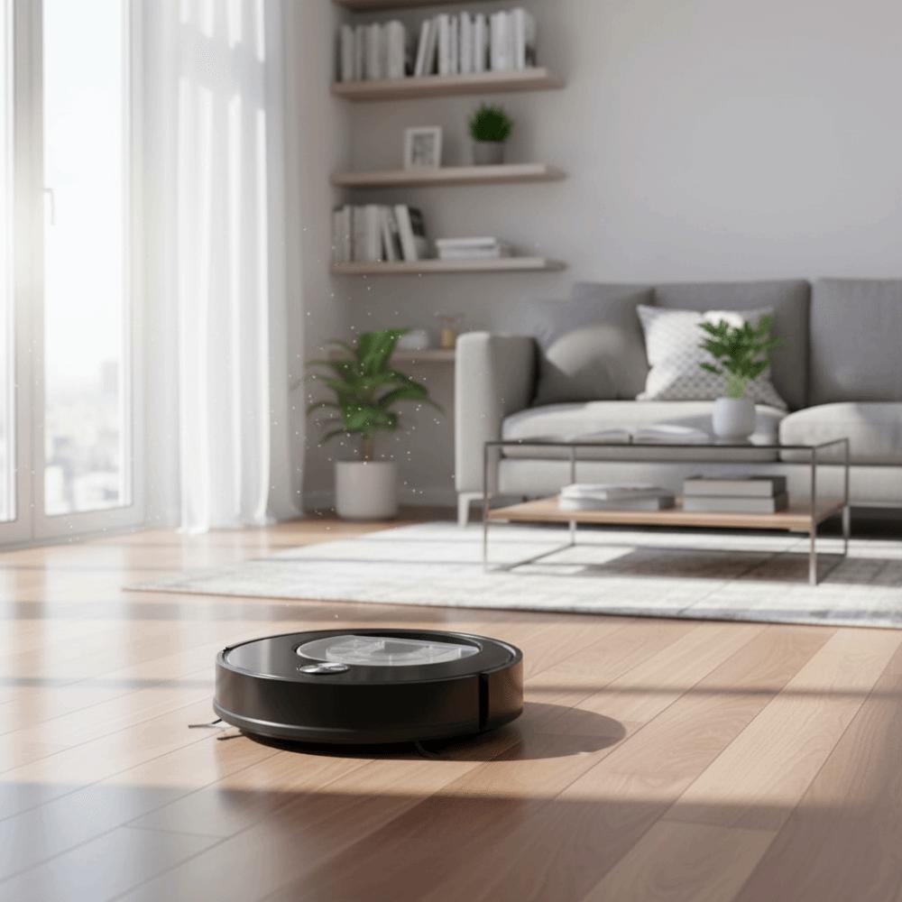 Black Color Automatic Vacuum Cleaners 3 In 1 Function USB Vacuum Cleaner Mopping Function