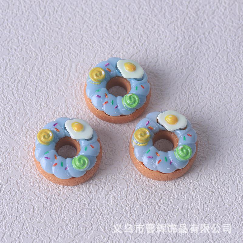 

Милые материалы для имитации пончиков из смолы для DIY, для изготовления украшений и рукоделия